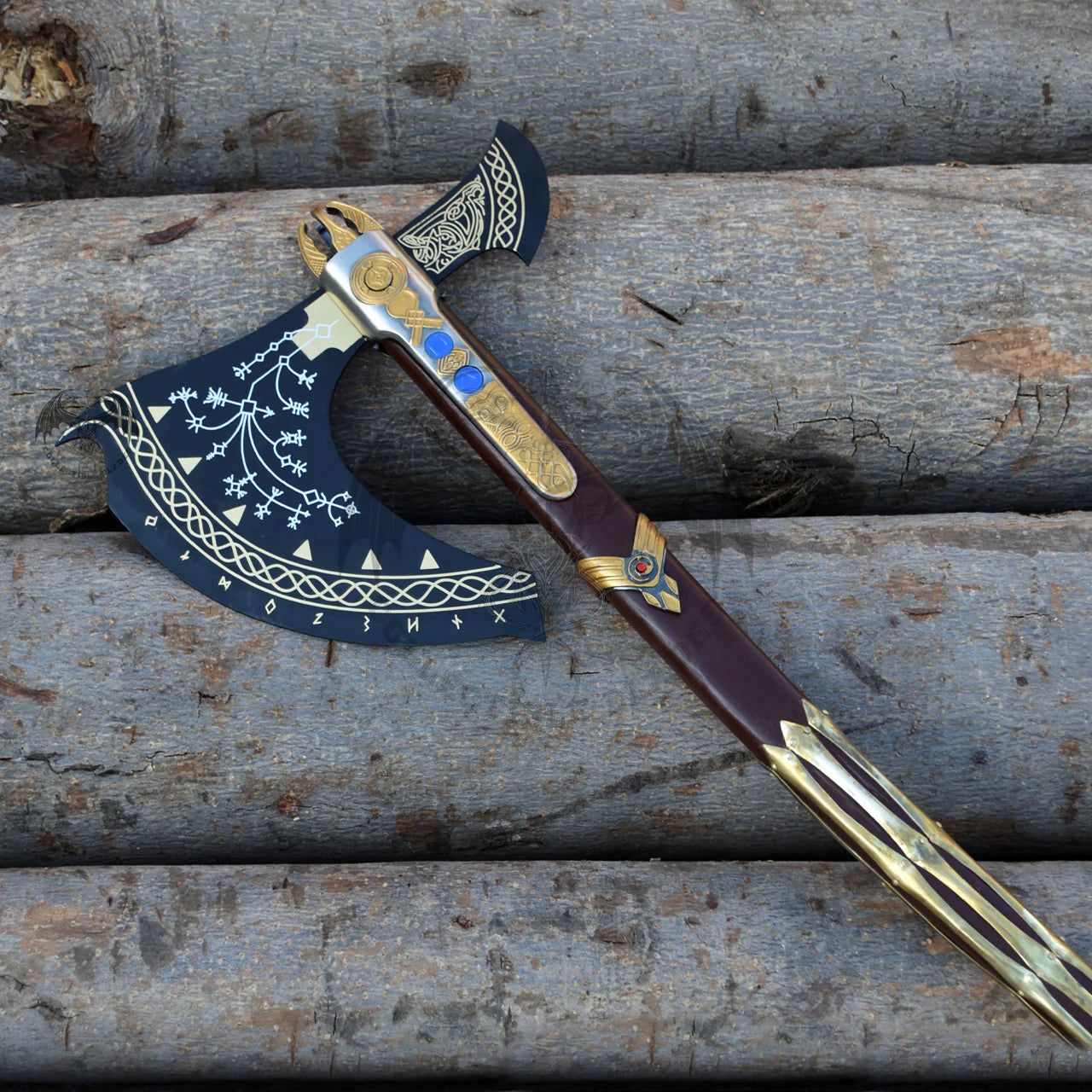 Leviathan Axe - Handmade Axe with leather sheath