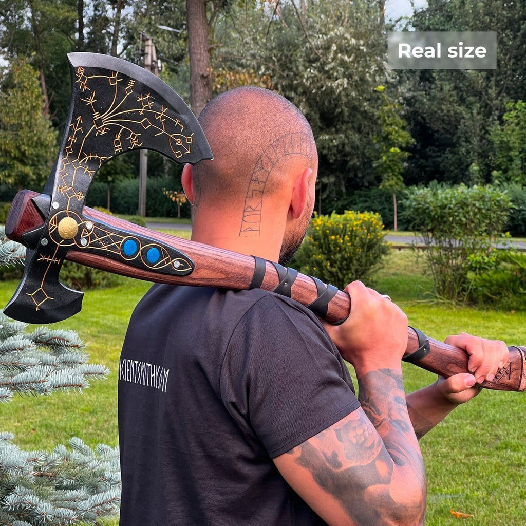 Leviathan Axe - Handmade Axe with leather sheath