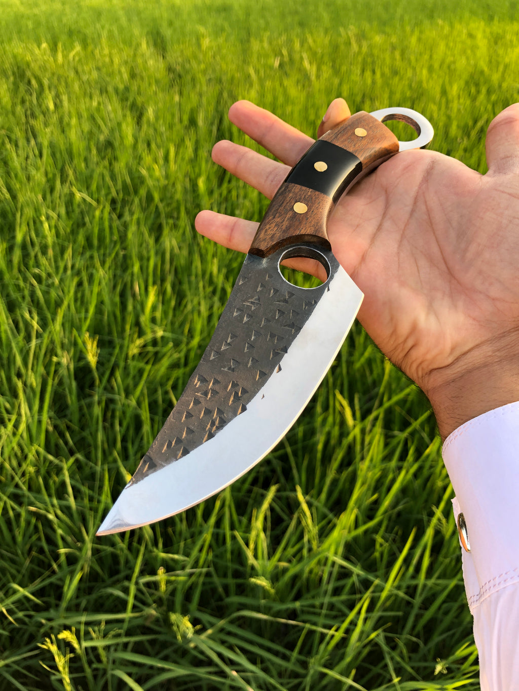Custom Handmade Knife with Leather Sheath