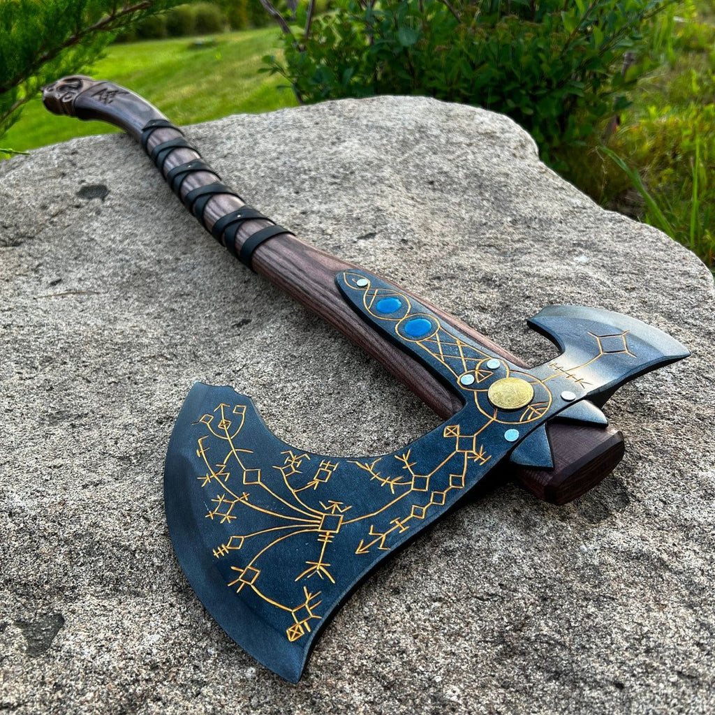 Leviathan Axe - Handmade Axe with leather sheath
