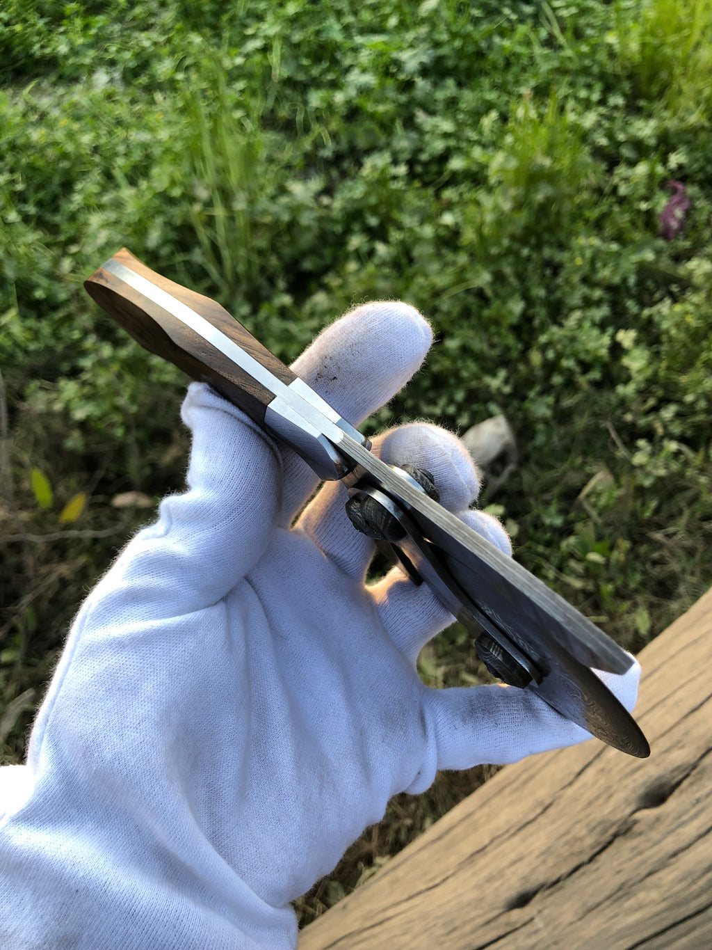 Pizza Enemy - Handmade Damascus Pizza Cutter