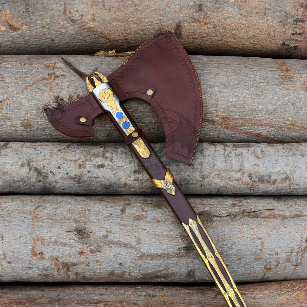 Leviathan Axe - Handmade Axe with leather sheath