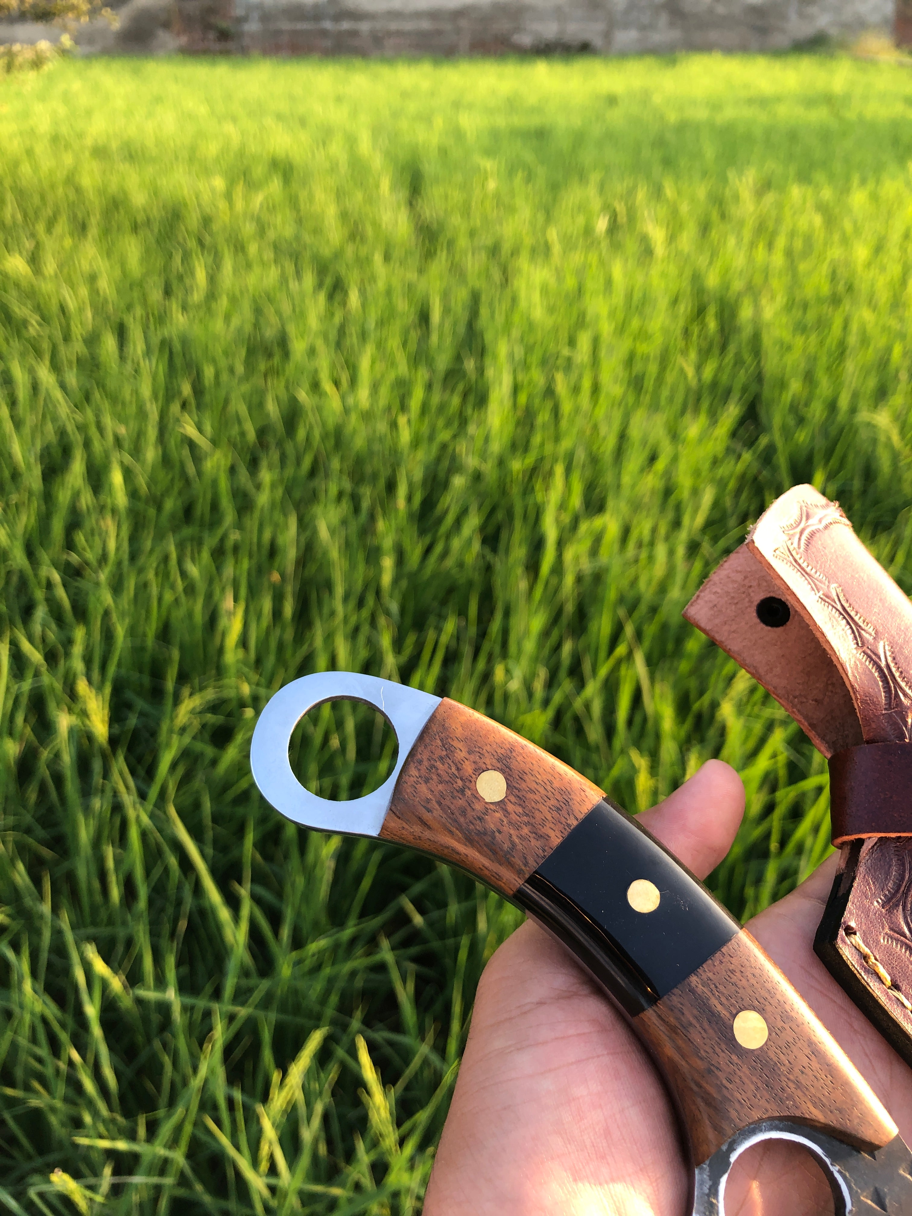 Custom Handmade Knife with Leather Sheath