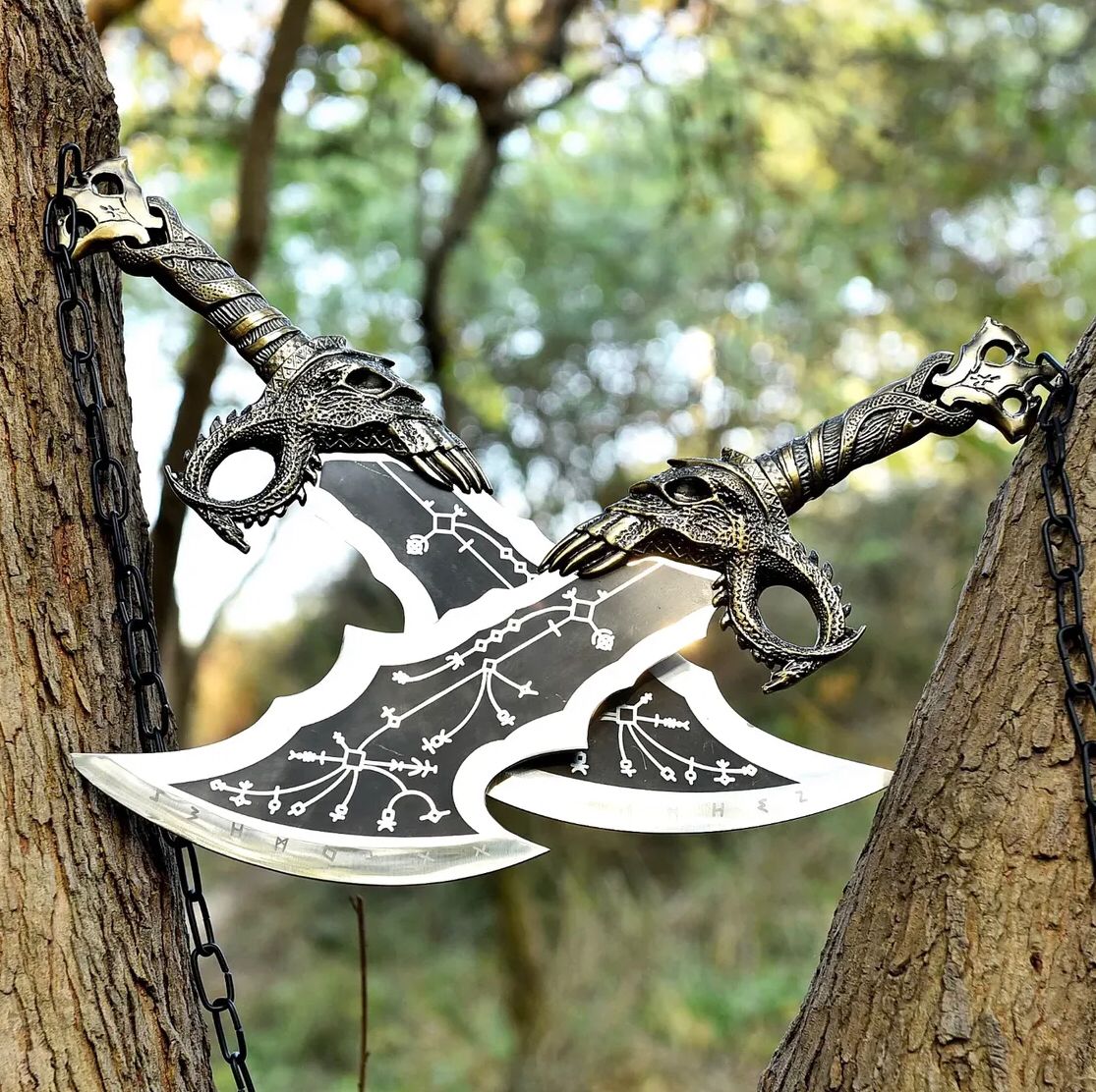 ChaosFang Twin Blades | Handmade God of War Inspired Swords