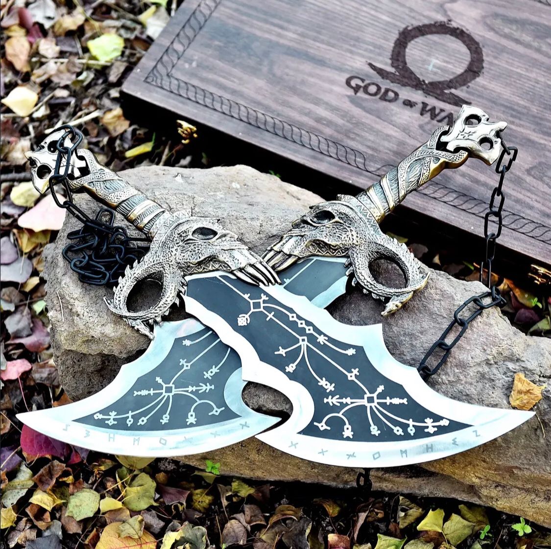 ChaosFang Twin Blades | Handmade God of War Inspired Swords