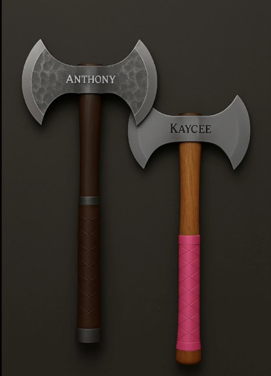 TwinEdge Personalized Axe Set