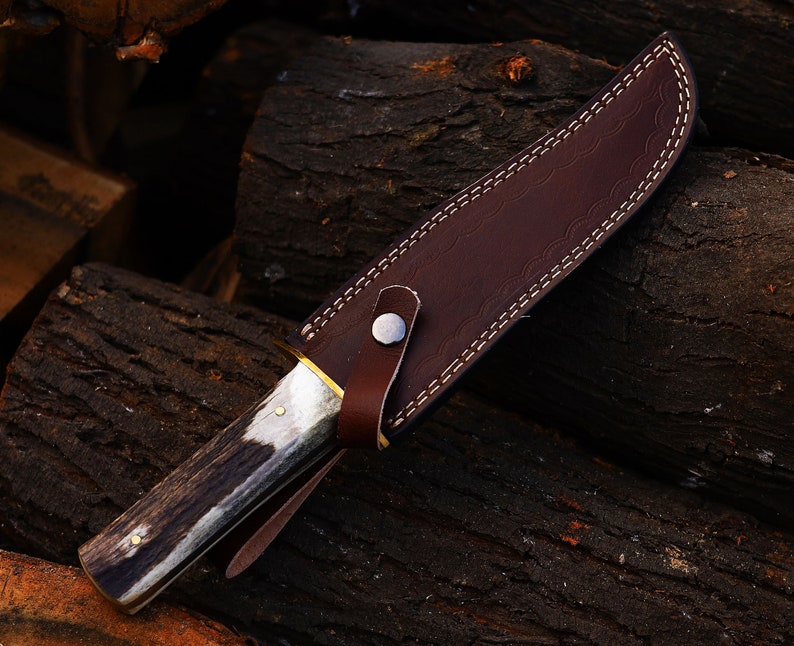 Infinity StagMaster – Custom Handmade Antler Bowie Knife