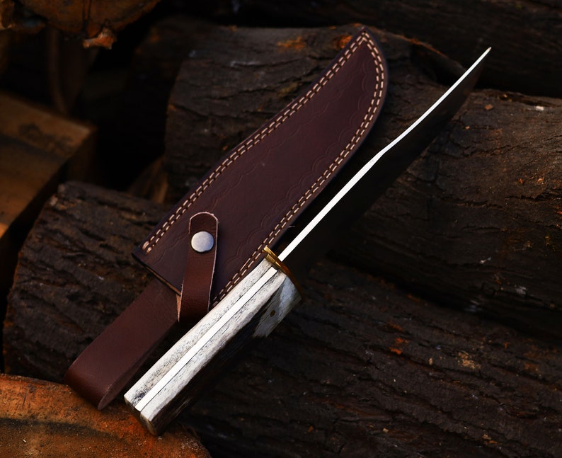 Infinity StagMaster – Custom Handmade Antler Bowie Knife