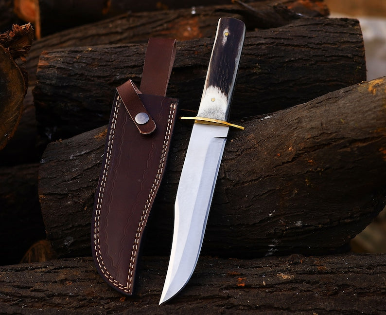 Infinity StagMaster – Custom Handmade Antler Bowie Knife