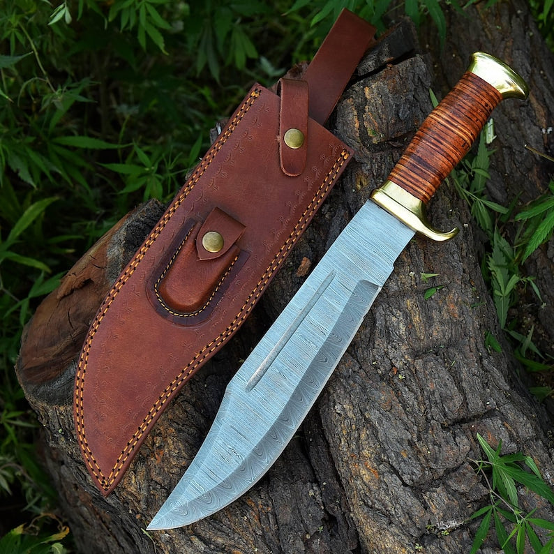 ProAction Damascus Hunter – Handmade Gurkha Kukri Bowie Knife