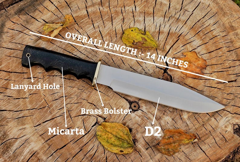 The TrailMaster Duo – Pack of 2 Handmade D2 Steel Hunting & Survival Bowie Knives