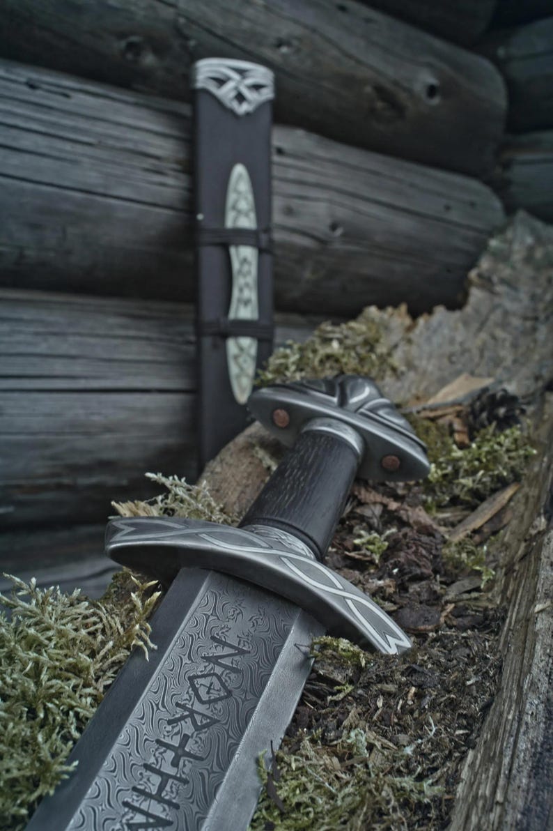 Ragnar’s Fury – Handmade Viking Sword Replica | Authentic Norse Collectible with Scabbard