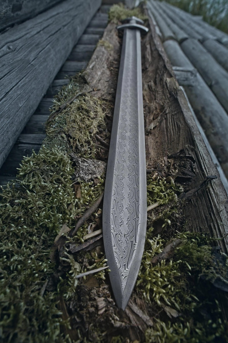 Ragnar’s Fury – Handmade Viking Sword Replica | Authentic Norse Collectible with Scabbard