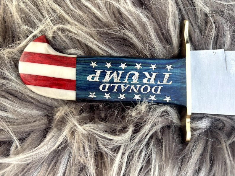 The Patriot Edge – Donald Trump Collector Bowie Knife
