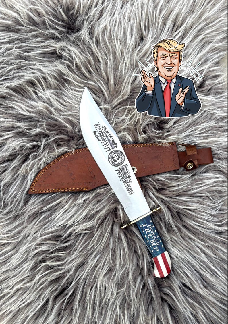 The Patriot Edge – Donald Trump Collector Bowie Knife