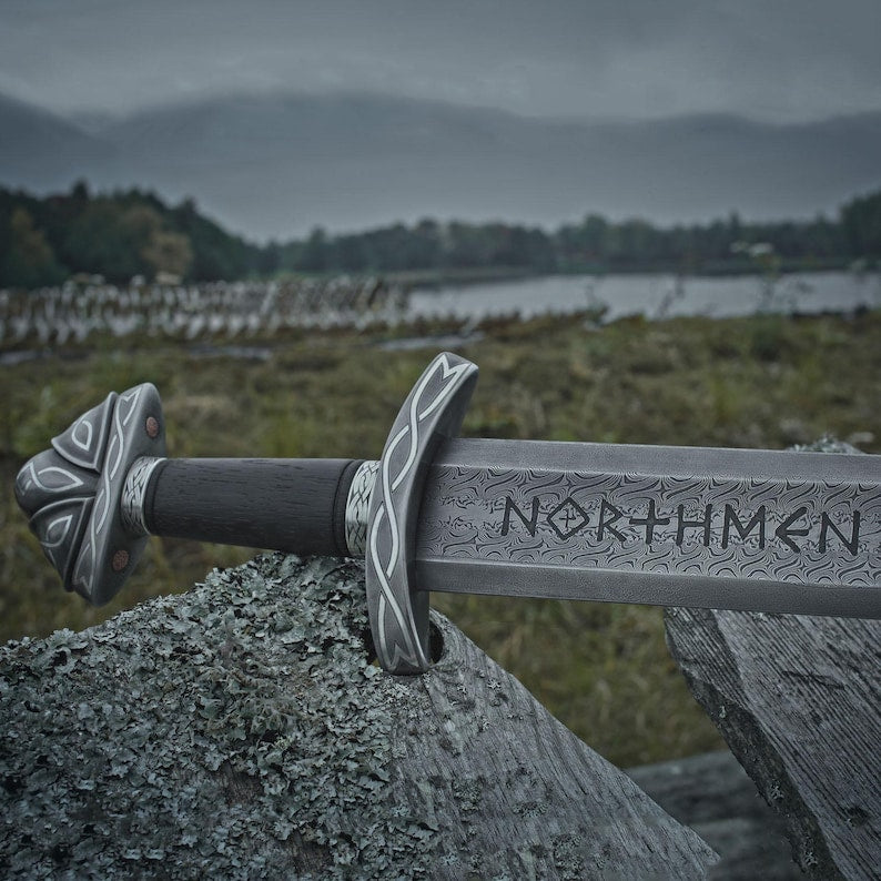 Ragnar’s Fury – Handmade Viking Sword Replica | Authentic Norse Collectible with Scabbard