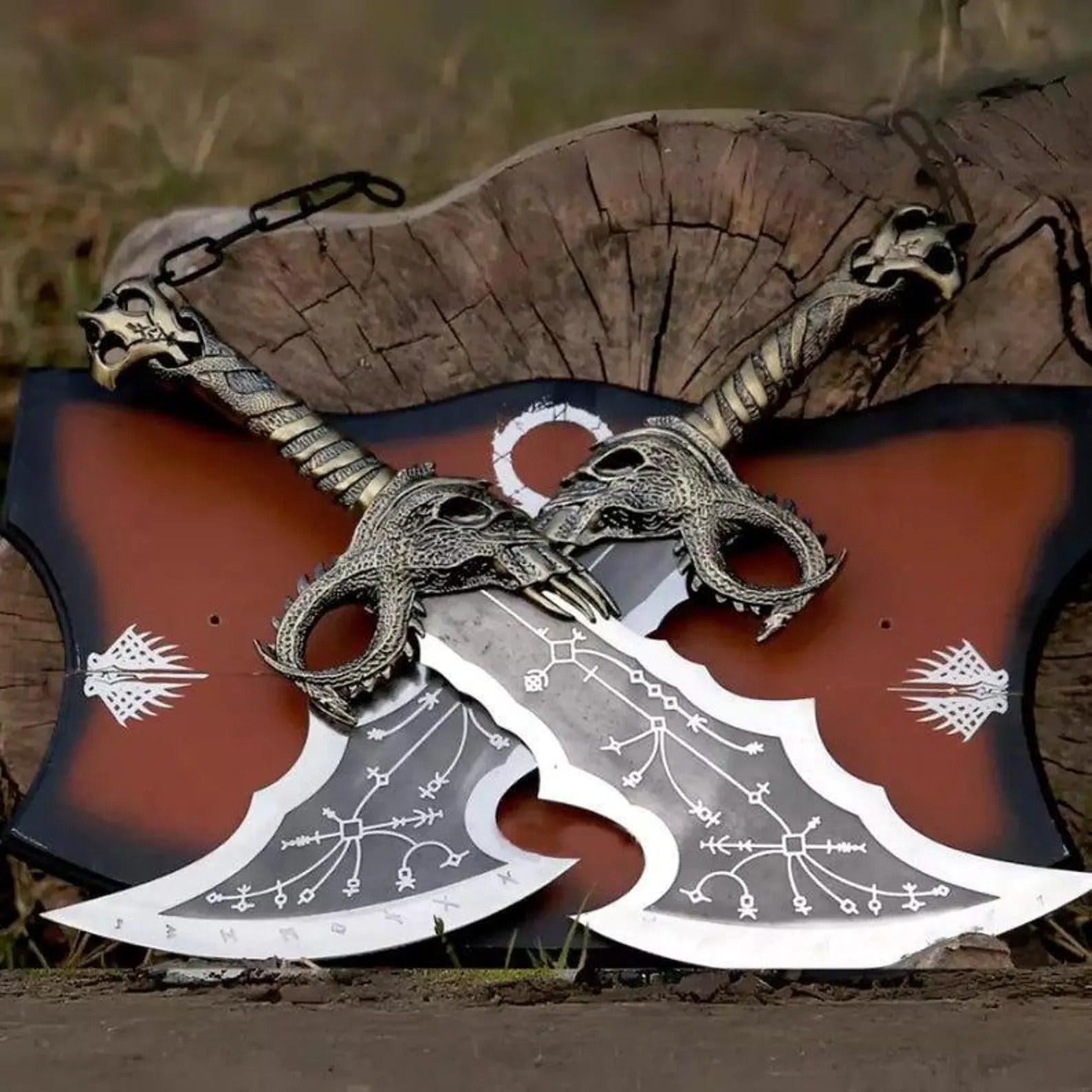 ChaosFang Twin Blades | Handmade God of War Inspired Swords